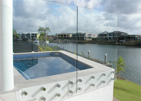 4mm 5mm 6mm Thickness Clear Float Glass Sheet For Balcony / Bathroom Glass