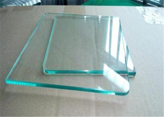 Decorative Clear Float Glass 4mm 6mm Thickness With Natural Corner / Grind Corner