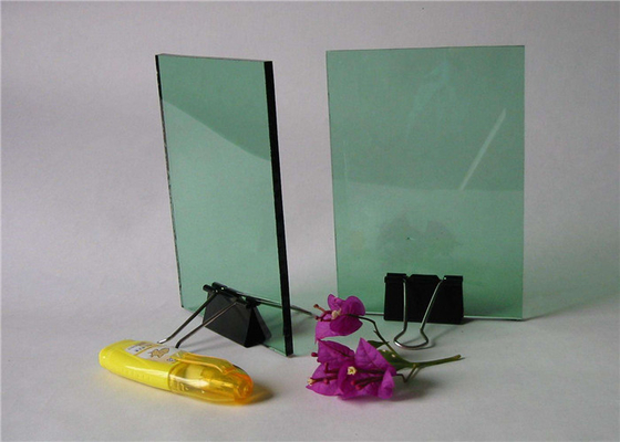 Professional Decorative Tinted Glass , French Green Float Glass For Curtain Wall