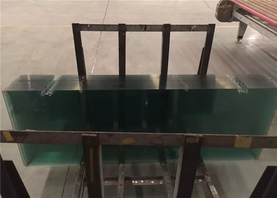 Edge Grinding Drilling Tempered Safety Glass / 8mm Toughened Glass For Windows