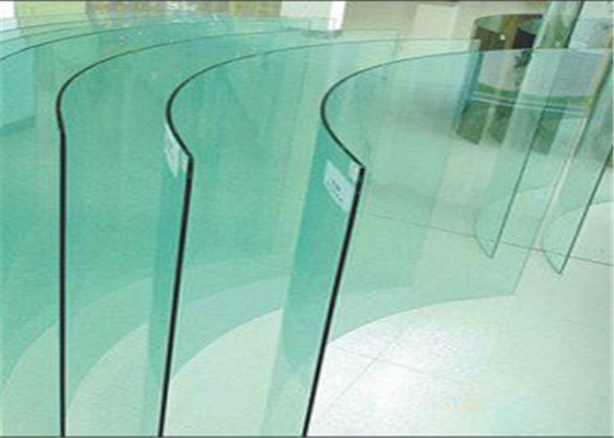 Flat / Bent Tempered Safety Glass High Strength 10mm Toughened Glass For Curtain Wall