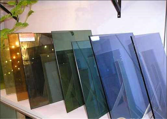 High Transmittance Gold Reflective Glass , Silver Reflective Glass For Green House