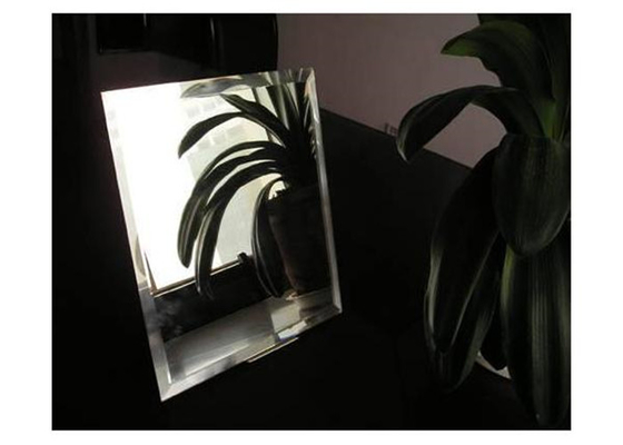 Bathroom Colored Mirror Glass 3mm - 8mm Thickness Shape Customized For Hotel