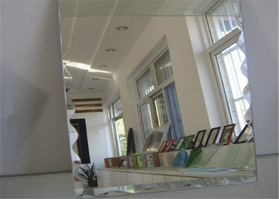 High Transparency Black Silver Mirror Glass Flat Shape For Home Decoration