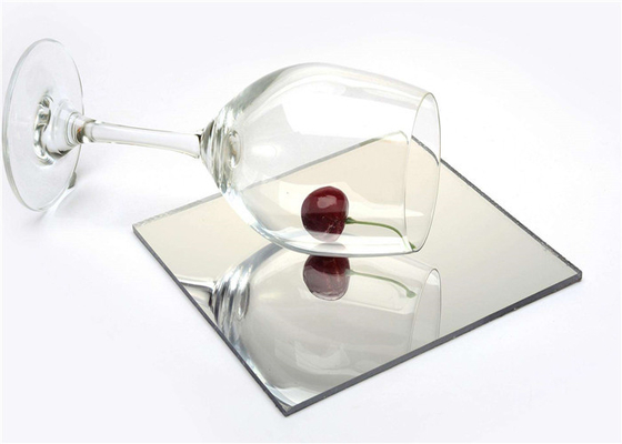 Clear Float Silver Mirror Glass / Large Mirror Sheet For Makeup Mirror