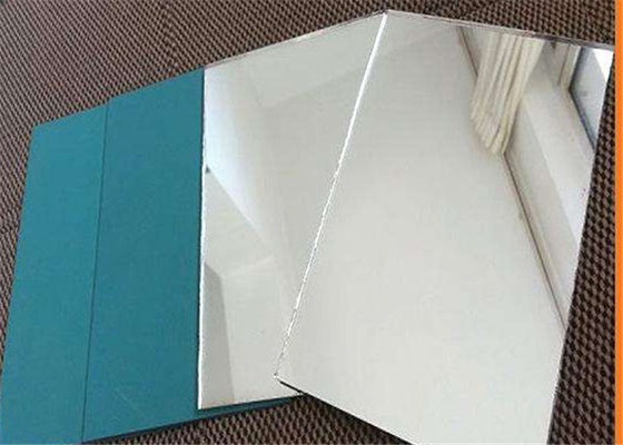 Safety Decorative Silver Mirror Glass Sheet 4mm 5mm 6mm Thickness For Bathroom