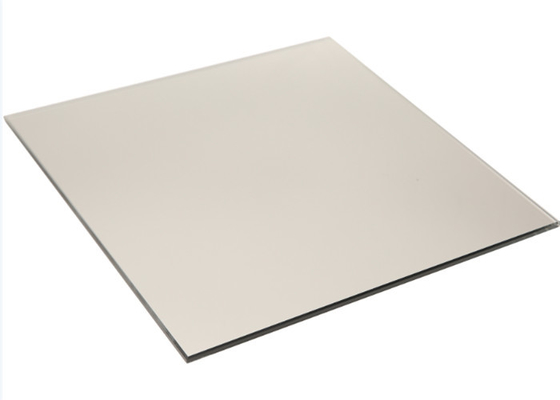 Single Coated Aluminum Mirror Glass Shape Customized For Building Decorations