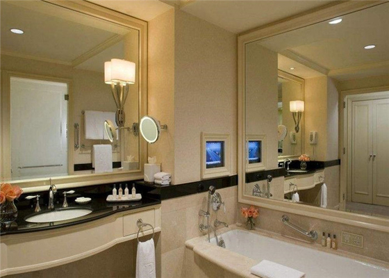 Flat Shape Double Sided Mirror Glass 1.8mm - 19mm Thickness For Bathroom
