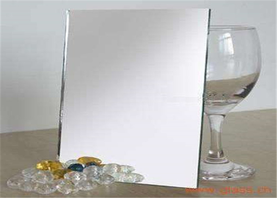 Safety Frameless Aluminum Coated Glass , 1 Way Mirror Glass For Bathroom