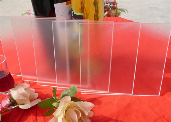 Ultra White Solar Panel Glass / Low Iron Tempered Safety Glass For Solar Collector