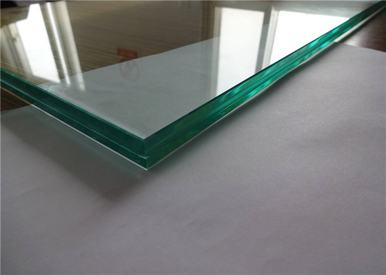 High Safety Clear PVB Laminated Glass Tempered Flat Laminated Glass For Fence / Balcony
