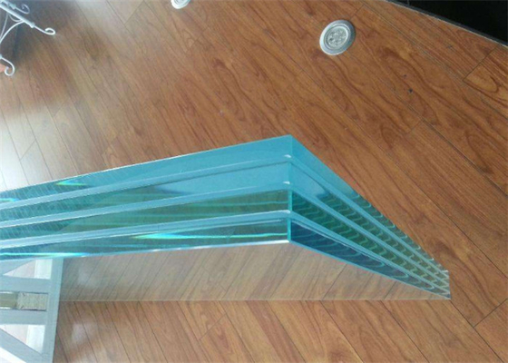 Colored / Clear PVB Laminated Glass 6.38mm 8.38mm 8.76mm Thickness For Construction