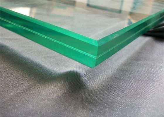 Flat / Curve Shape Laminated Float Glass , Coloured Laminated Glass For Bus Station