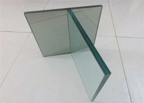 Flat / Curve Shape Laminated Float Glass , Coloured Laminated Glass For Bus Station