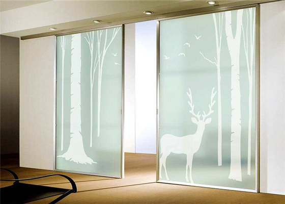 Windows / Doors Temporary Frosted Glass , Acid Etched Glass Free Sample Available