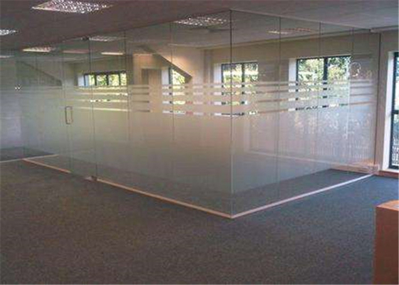 4mm  - 19mm Thickness Clear Frosted Glass , Tinted / Colored Frosted Glass