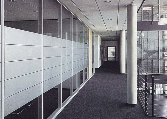 Decorative Acid Etched Frosted Glass Sheets For Stair Railing / Shower Rooms