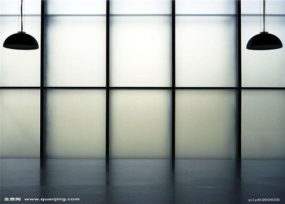 Safety Sandblasted Frosted Glass Panels 3mm - 12mm Thickness For Doors