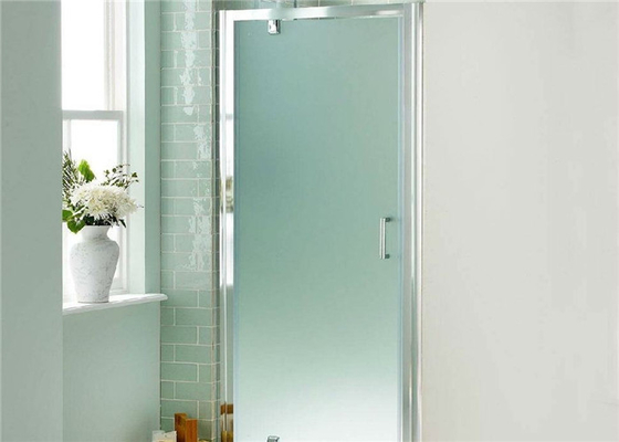 Flat Shape Sandblasted Glass Panels , Plain Frosted Glass For Glass Partition