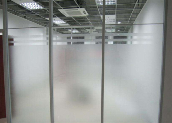 Interior Decorative Frosted Glass , Acid Etched Frosted Glass For Room Dividers
