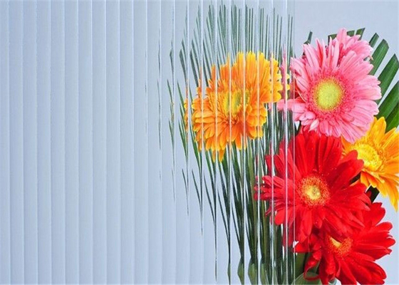 Furniture Decorative Patterned Glass 5mm Thickness Clear Millennium Embossed Glass
