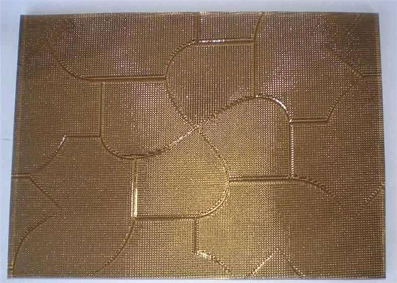 Furniture Decorative Patterned Glass 5mm Thickness Clear Millennium Embossed Glass