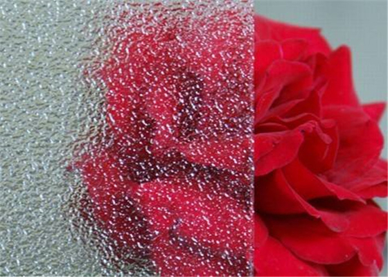 Diamond Flame Decorative Patterned Glass Panels For Glass Shower Screens / Doors