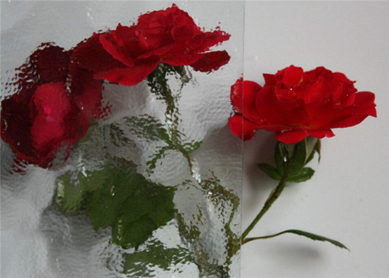 Figured Patterned Glass Sheets 3.5mm 4mm 5mm Thickness For Bathroom Enclosures
