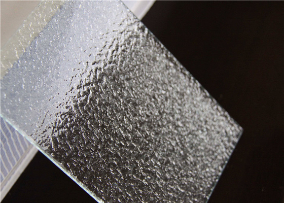 Smooth / Flat Surface Bronze Nashiji Patterned Glass Panels With Good Vision