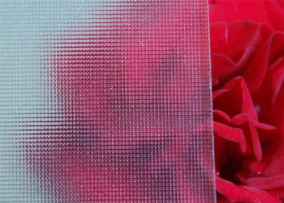 Decorating Clear Patterned Glass , 3mm Thickness Patterned Figured Glass