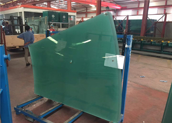 Flat / Curved Decorative Toughened Tempered Glass for Building , Furniture , Shower Door