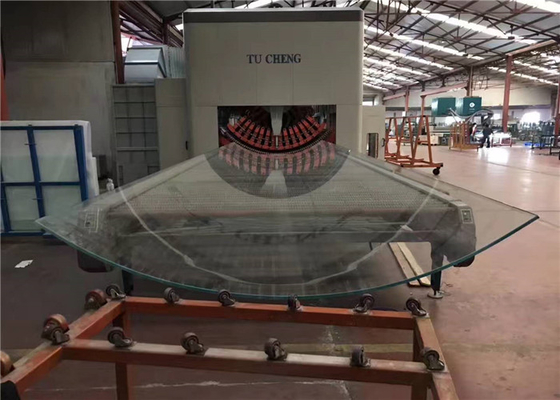 8mm/10mm/12mm Thick Tempered Safety Glass For Bathroom , Clear Toughened Glass