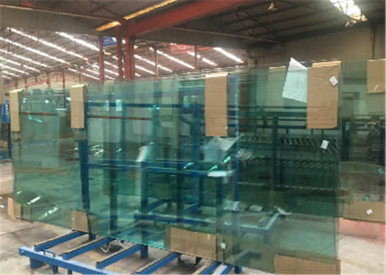 8mm/10mm/12mm Thick Tempered Safety Glass Door with Grooves / Holes