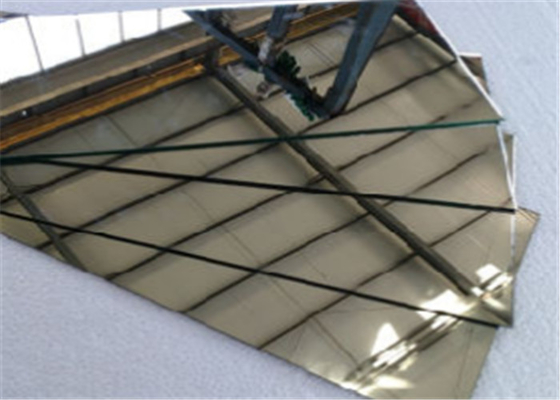 Eco Friendly Clear Aluminum Mirror Glass Double Coated 2mm to 6mm Waterproof