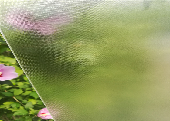 Mistlite Patterned Tempered Glass , Ultra Clear Low Iron Toughened Glass