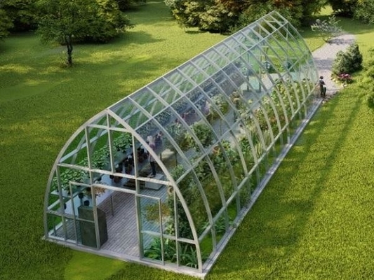 Tempered Pattern 3.2mm  4mm Greenhouse Roof Cover  Glass for Vagetable Greenhouse